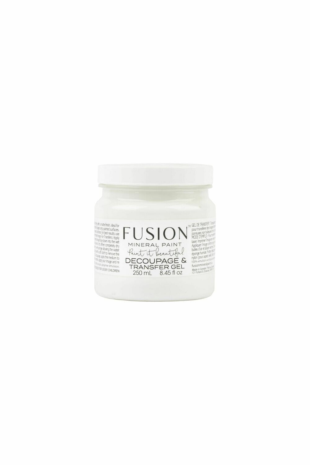 Fusion Mineral Paint Decoupage & Transfer Gel 250 ml