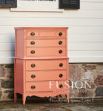 Coral Fusion Mineral Paint Painted Dresser