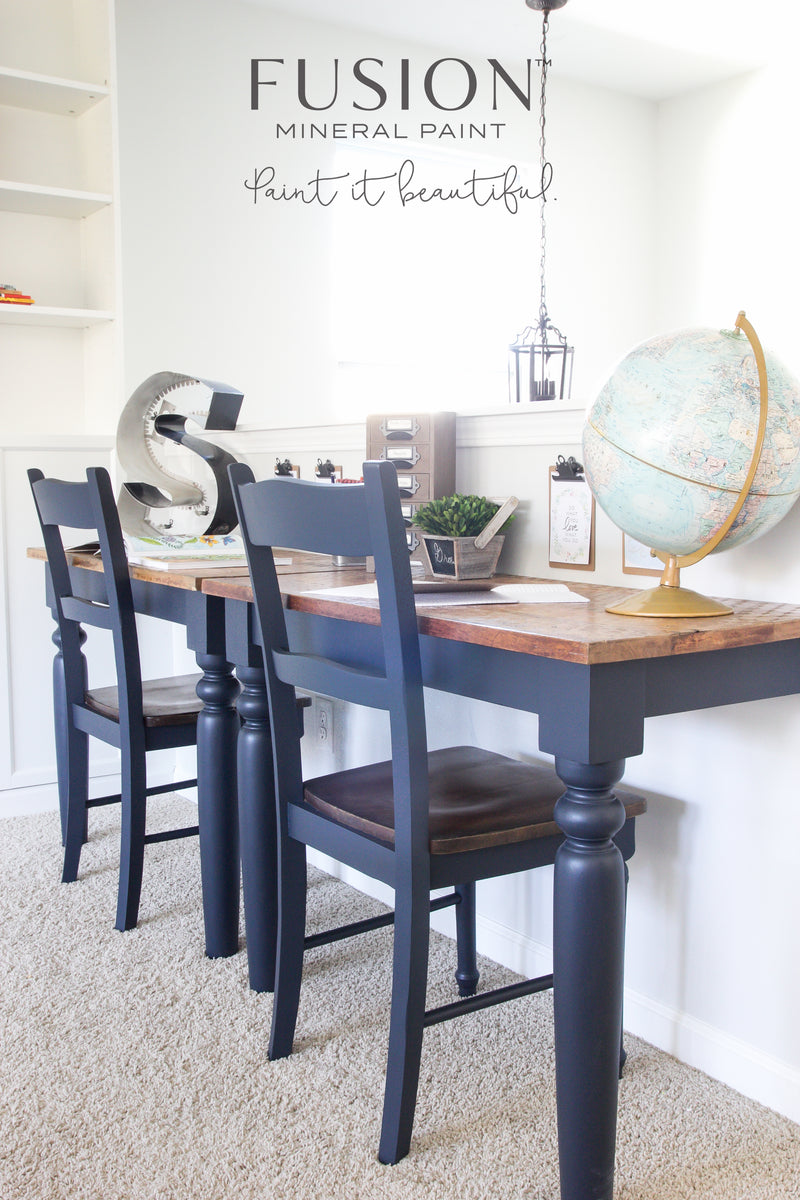 Midnight Blue Fusion Mineral Paint Painted Furniture