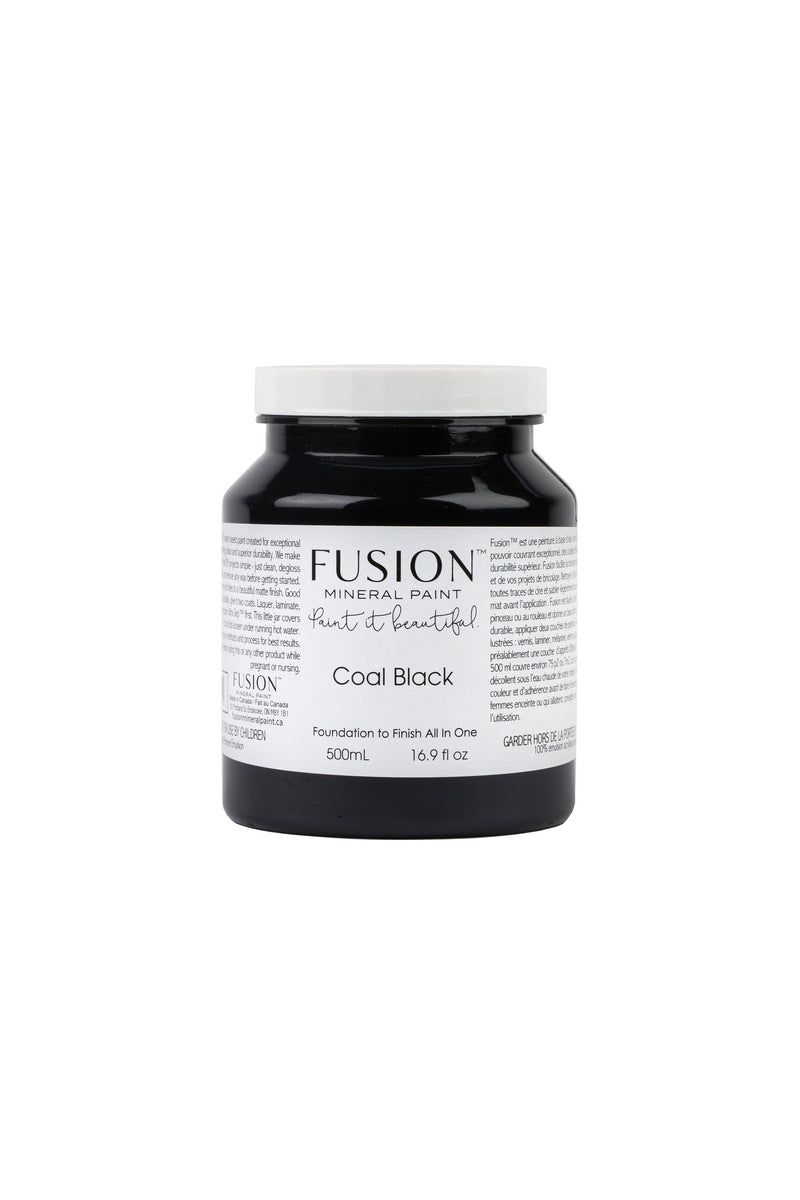Coal Black Fusion Mineral Paint 500 ml Pint