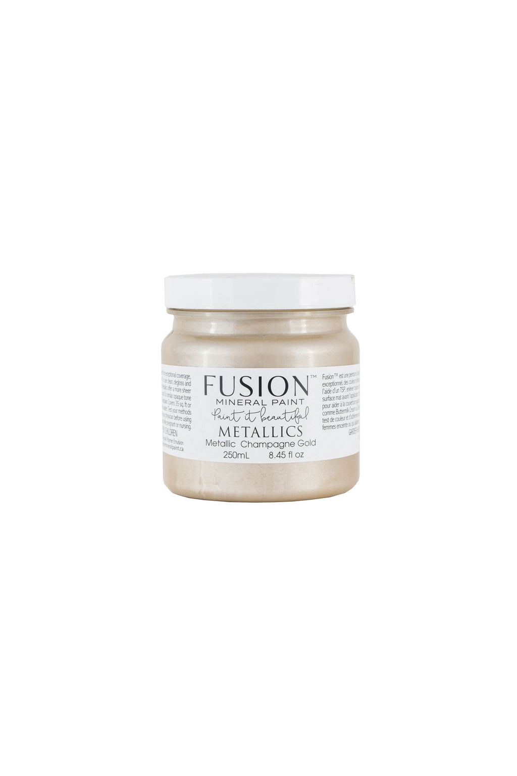 Champagne Gold Metallic Fusion Mineral Paint 250ml